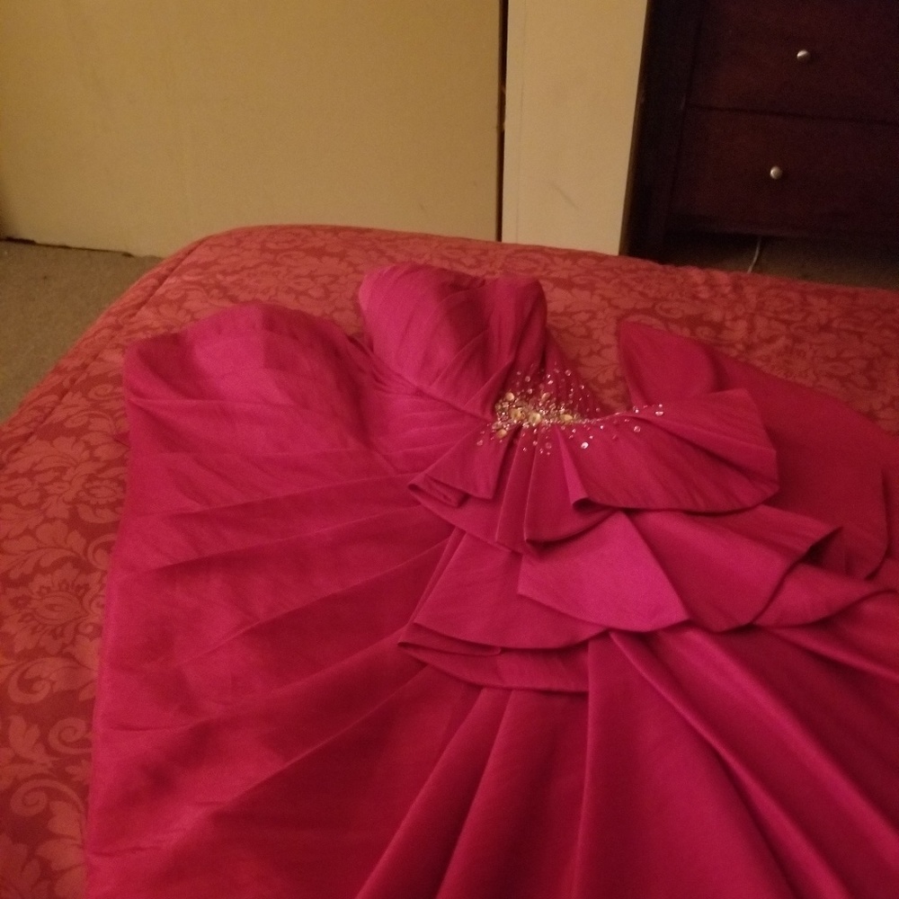 Long Red Gown